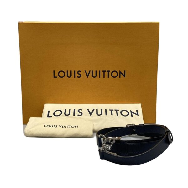 37799774 11 Louis Vuitton Anton Briefcase Business Bag Leather Blue Marine