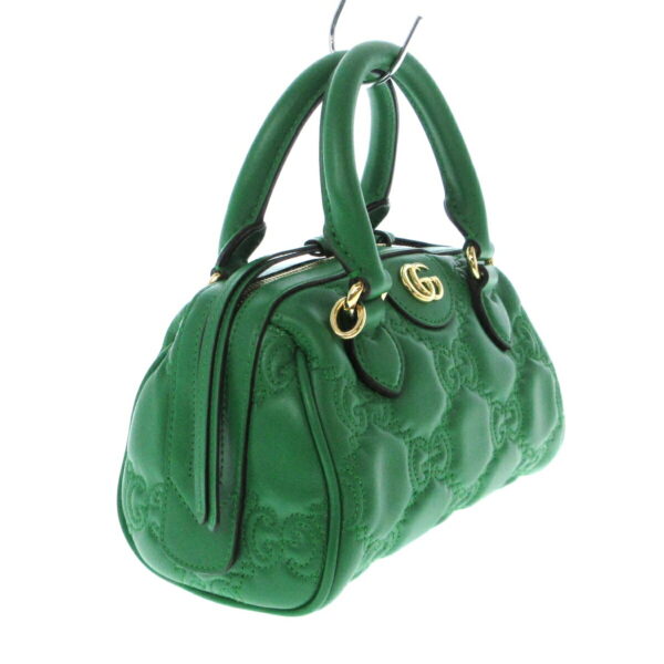 37817694 2 Gucci GG Matelasse Handbag Leather Green