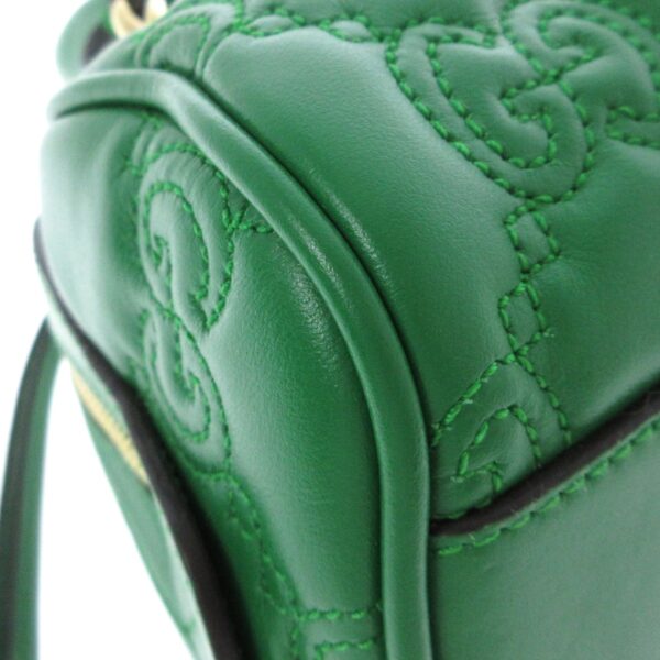 37817694 5 Gucci GG Matelasse Handbag Leather Green