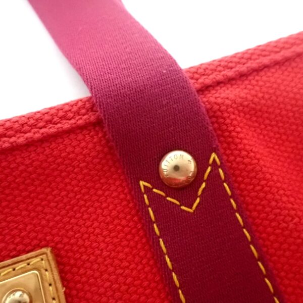 37824727 10 Louis Vuitton Hippo MM Tote Bag Canvas Leather Rouge