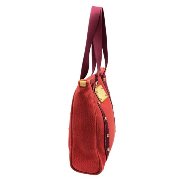 37824727 2 Louis Vuitton Hippo MM Tote Bag Canvas Leather Rouge