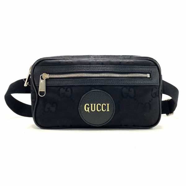 37829140 1 Gucci Off The Grid Belt Bag Waist Pouch Jacquard Leather Black