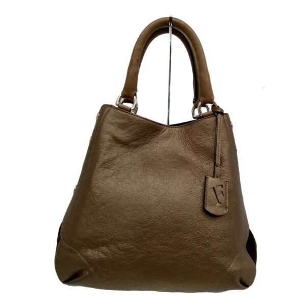 37832673 1 Furla Tote Bag Leather Suede Brown