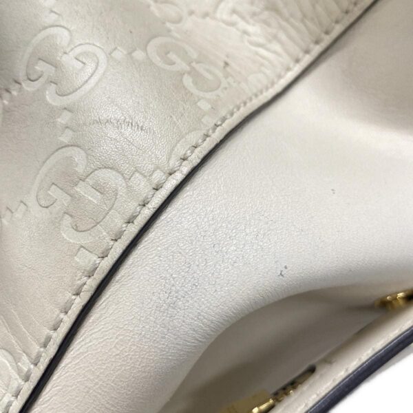 37856478 20 Gucci Soft Gucci Chain Shoulder Bag Leather White