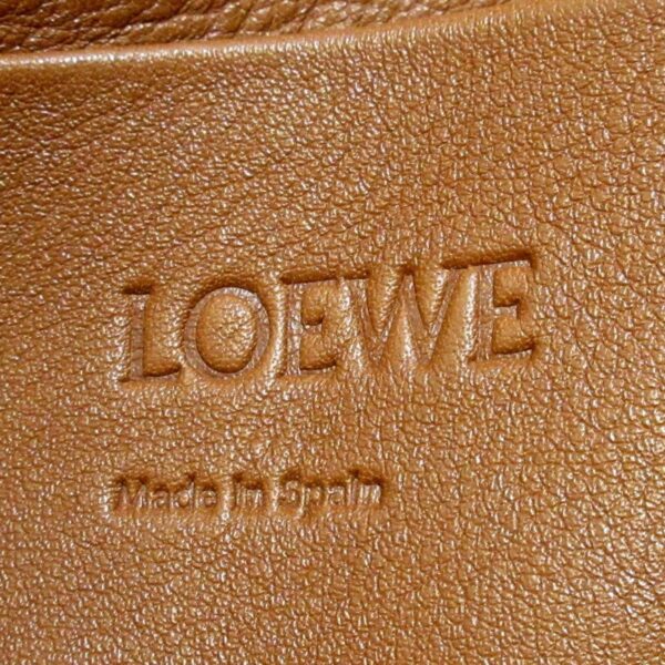 37872803 7 Loewe Balloon Shoulder Bag Linen Calfskin White Brown