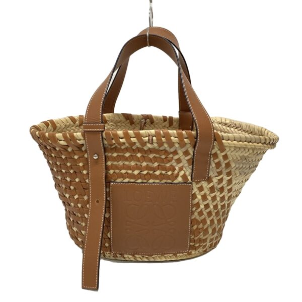 37886902 1 Loewe Basket Tote Bag Basket Bag Beige Brown Leather