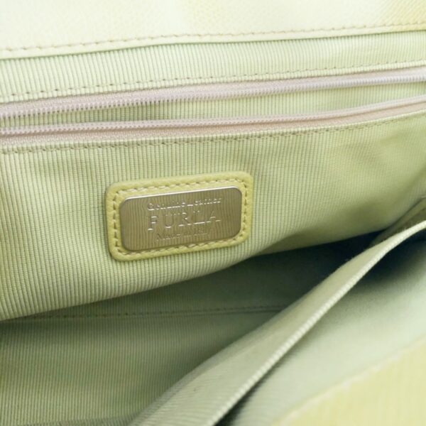 37891391 8 Furla Metropolis Satchel Handbag Leather Yellow Green