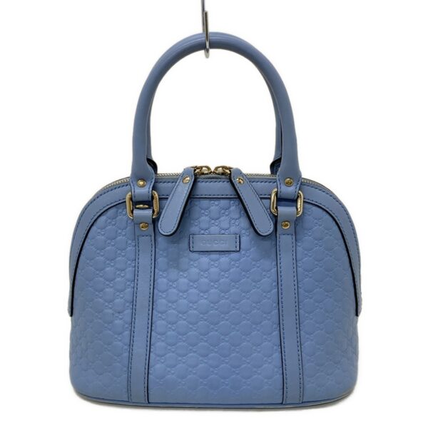 37900915 1 Gucci Micro Guccisima Handbag Leather Light Blue