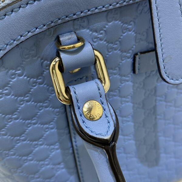 37900915 16 Gucci Micro Guccisima Handbag Leather Light Blue