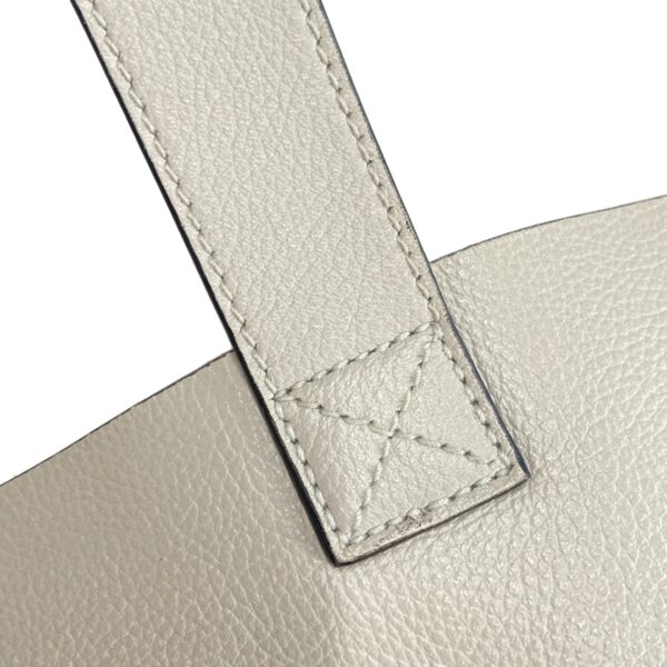 37900922 15 Gucci Sherry Web Tote Bag Leather White Gray Beige Multi