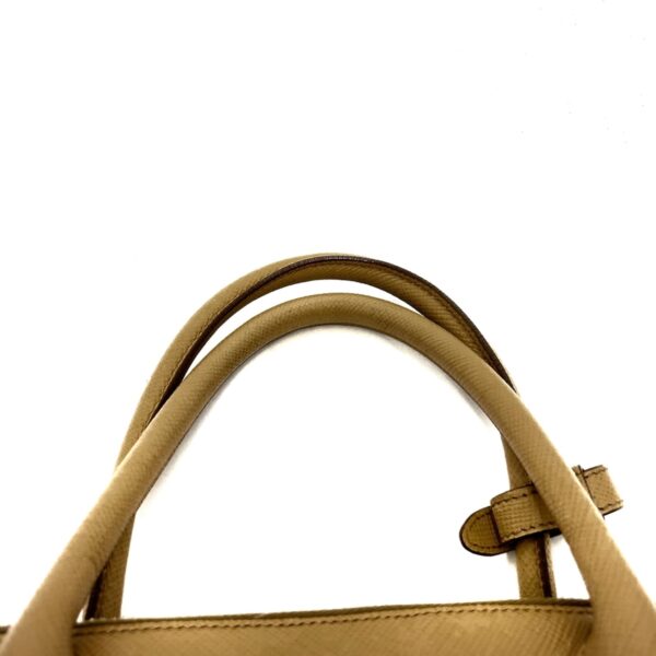 37904998 6 Prada Handbag Leather Beige