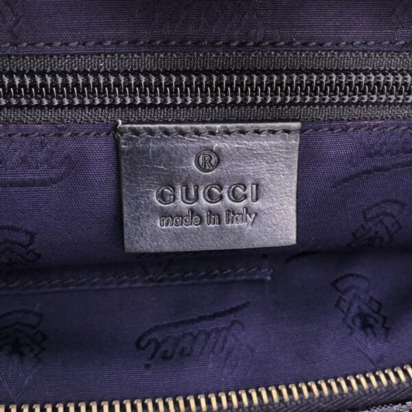 37905834 7 Gucci Implement Handbag Leather Purple Dark Navy