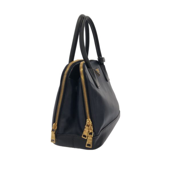 37905840 2 Prada Handbag Soft Calf Dark Navy Black