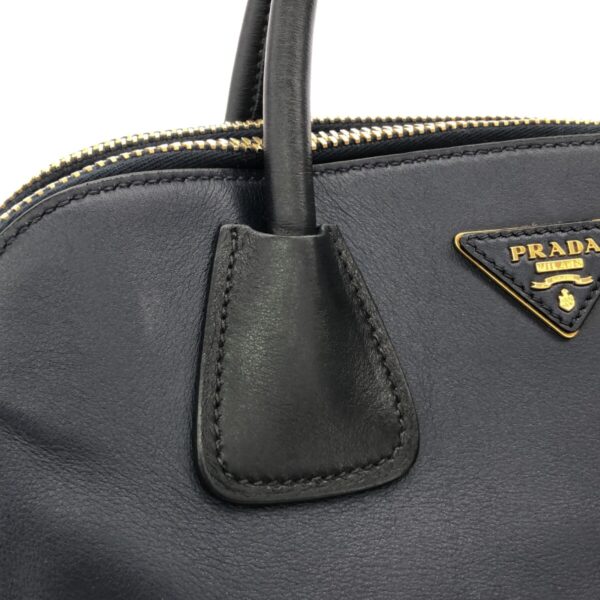 37905840 9 Prada Handbag Soft Calf Dark Navy Black