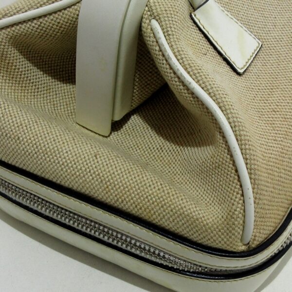 37905845 10 Prada Handbag Mini Bag Leather Beige White