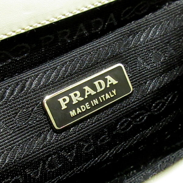 37905845 8 Prada Handbag Mini Bag Leather Beige White