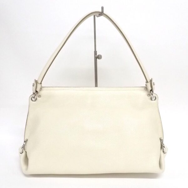 37907295 3 Salvatore Ferragamo Olivia Gancini Shoulder Bag Leather Ivory