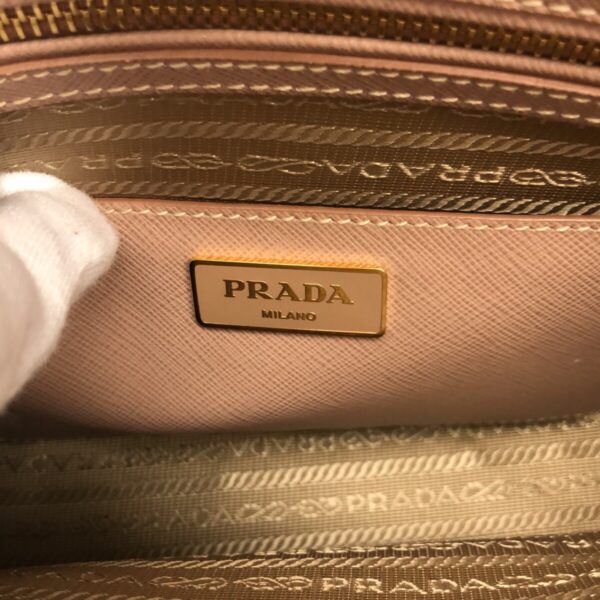 37910241 7 Prada Handbag Saffiano Luxe Leather Cameo Pink Beige