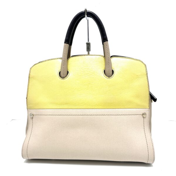 37911162 3 Furla Handbag Leather Dark Yellow Ivory Multi