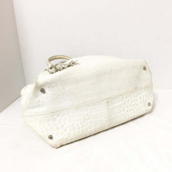 37913128 4 Furla Tote Bag Embossed Leather White