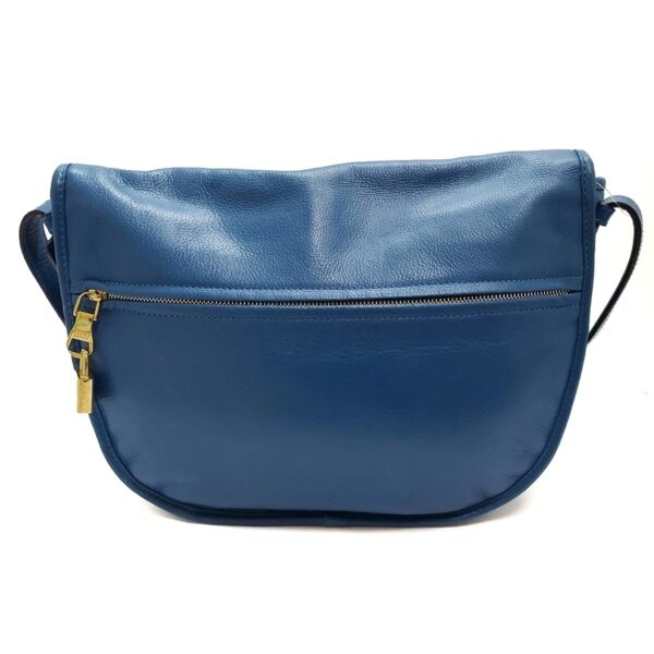 37915466 3 Loewe Heritage Shoulder Bag Blue Leather