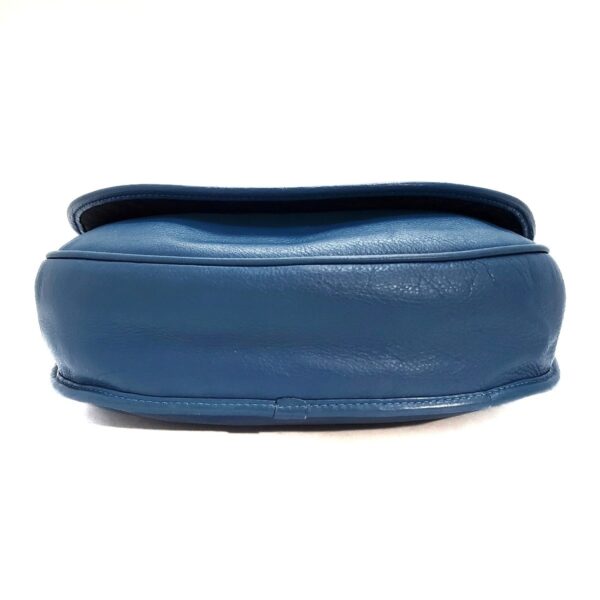 37915466 4 Loewe Heritage Shoulder Bag Blue Leather