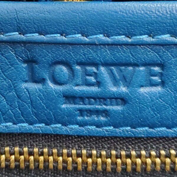 37915466 8 Loewe Heritage Shoulder Bag Blue Leather