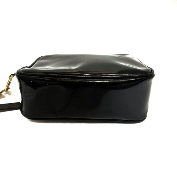 37921602 4 Salvatore Ferragamo Gancini Shoulder Bag Enamel Leather Black