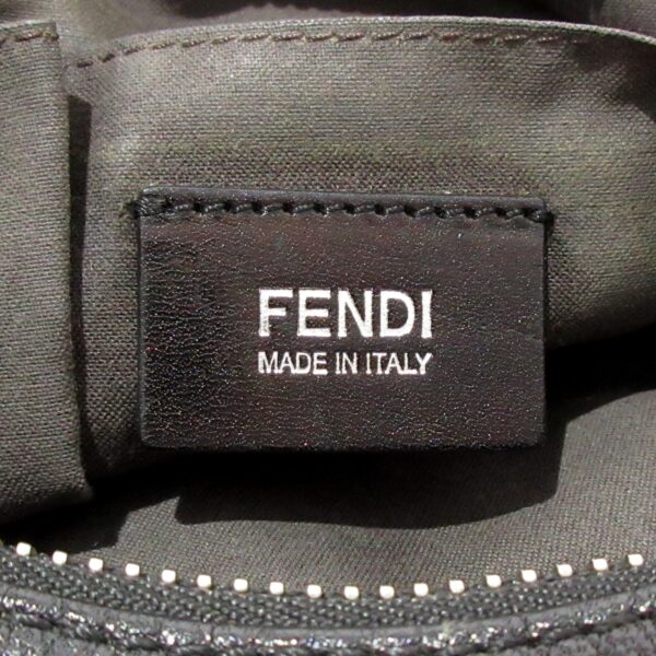 37921613 8 Fendi Unzipped Shoulder Bag Leather Black