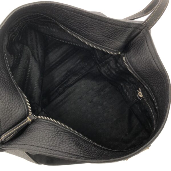 37921623 6 Prada Shoulder Bag Nylon Leather Black