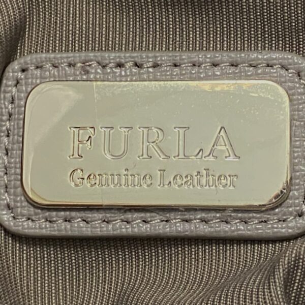 37923763 8 Furla Handbag Leather Gray Beige