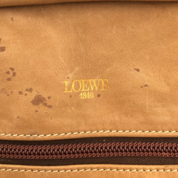 37924557 7 Loewe Amazona 75 Handbag Suede Leather Beige Brown