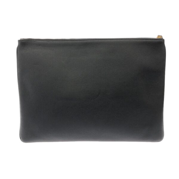 37924629 3 Balenciaga Clutch Bag Leather Black White