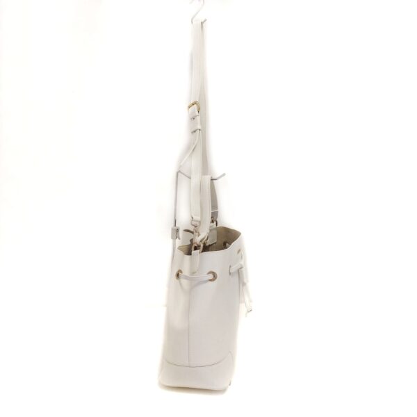 37926403 2 Furla Stacy Handbag Drawstring Leather White