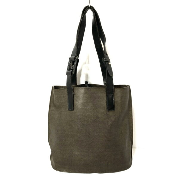 37926457 1 Fendi Tote Bag Leather Gray Beige Black