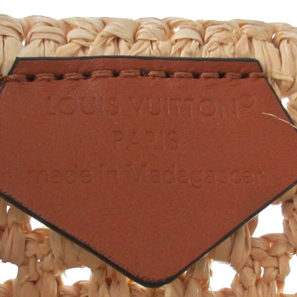 37927526 7 Louis Vuitton On the Go MM Tote Bag Natural Raffia Tan