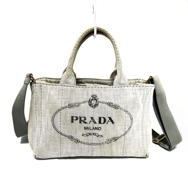 37932635 1 Prada Canapa Tote Bag Canvas White