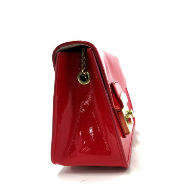 37939925 2 Furla Metropolis Shoulder Bag Chain Shoulder Enamel Red