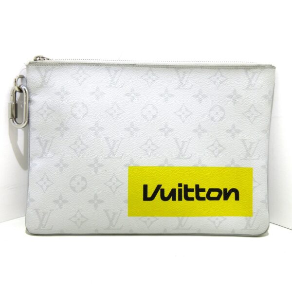 37940077 1 Louis Vuitton Zipped Pouch GM Pouch Monogram White