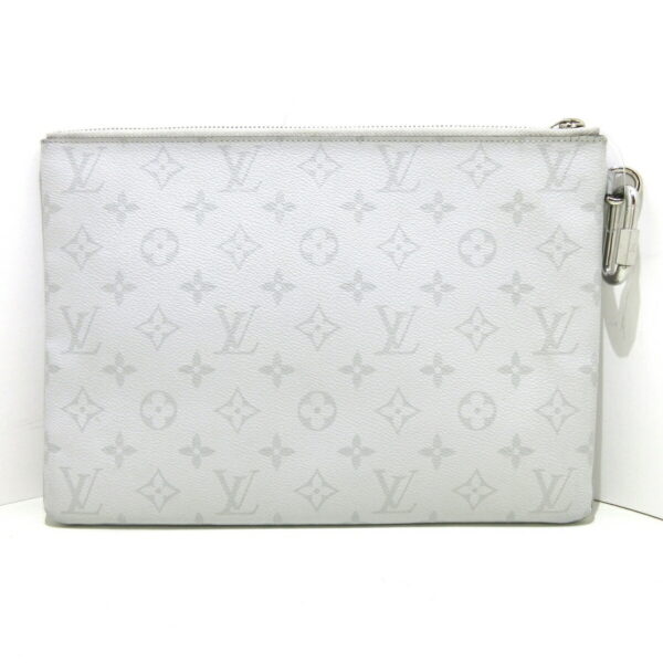 37940077 2 Louis Vuitton Zipped Pouch GM Pouch Monogram White