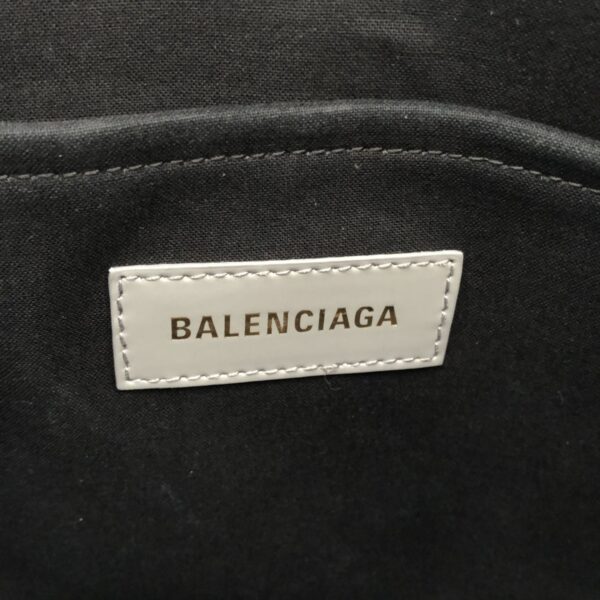 37941591 7 Balenciaga Small Tote Bag Canvas Leather Gray