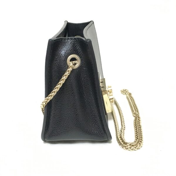 37942040 2 Furla Metropolis Shoulder Bag Chain Leather Black