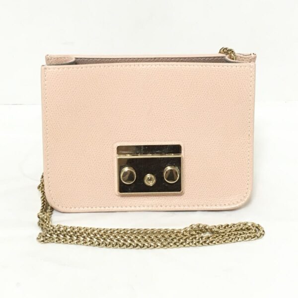 37942044 1 Furla Metropolis Shoulder Bag Chain Shoulder Leather Beige