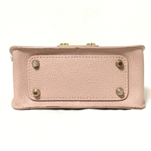 37942045 4 Furla Metropolis Shoulder Bag Chain Shoulder Leather Pink Beige