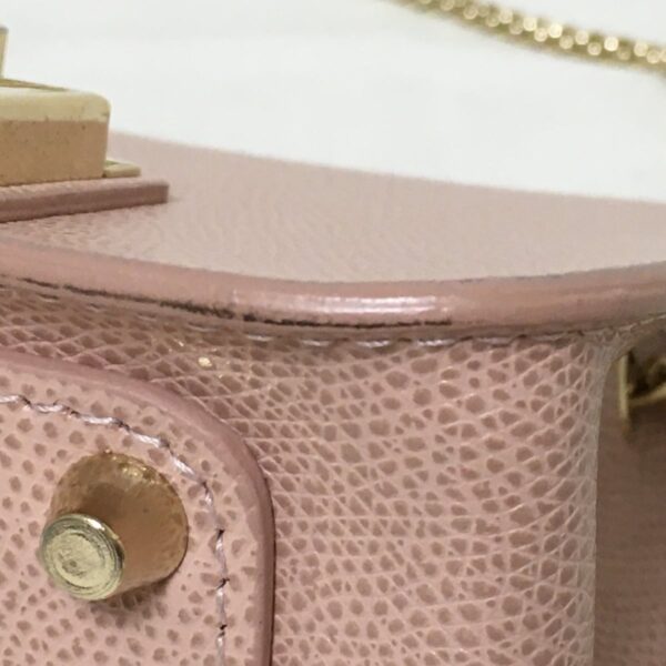 37942045 5 Furla Metropolis Shoulder Bag Chain Shoulder Leather Pink Beige