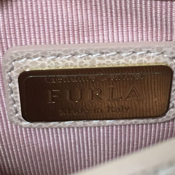 37942045 8 Furla Metropolis Shoulder Bag Chain Shoulder Leather Pink Beige