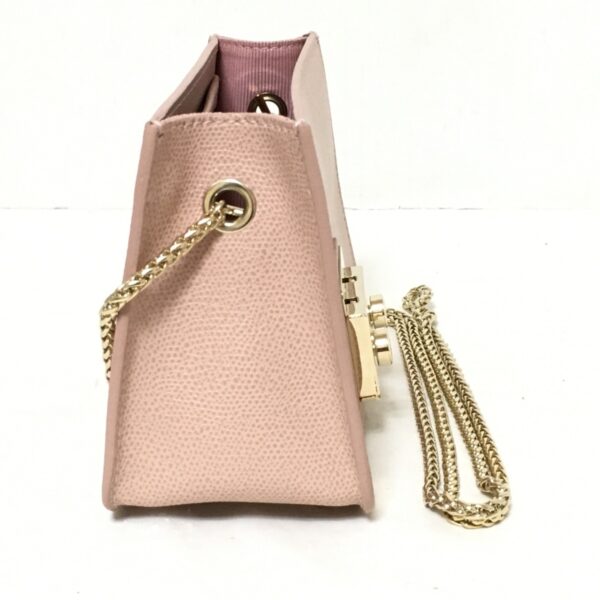 37942046 2 Furla Metropolis Shoulder Bag Chain Shoulder Leather Pink Beige