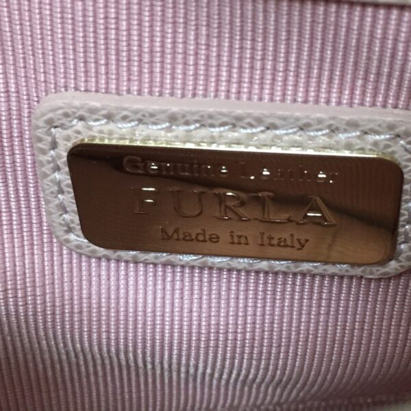 37942046 8 Furla Metropolis Shoulder Bag Chain Shoulder Leather Pink Beige