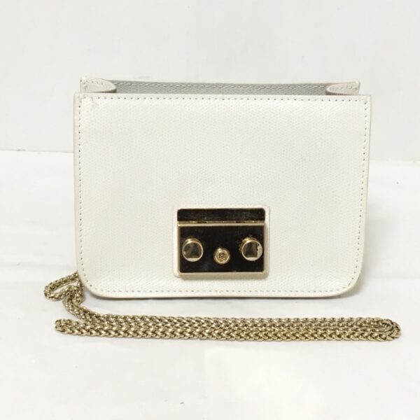 37942047 1 Furla Metropolis Shoulder Bag Chain Shoulder Leather Ivory