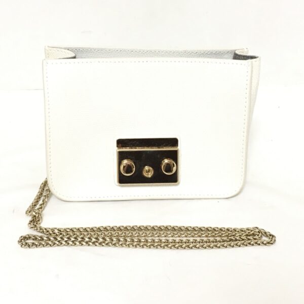 37942048 1 Furla Metropolis Shoulder Bag Chain Shoulder Leather White